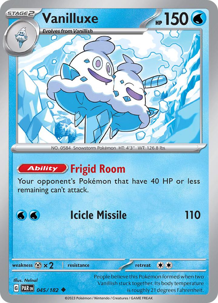 045/182 Vanilluxe Normal · Paradox Rift (PAR) by PokeMarsi on MYNTED