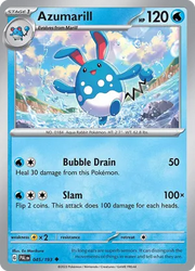 045/193 Azumarill - Reverse Holo - Paldea Evolved by Poké Zen DXB on MYNTED