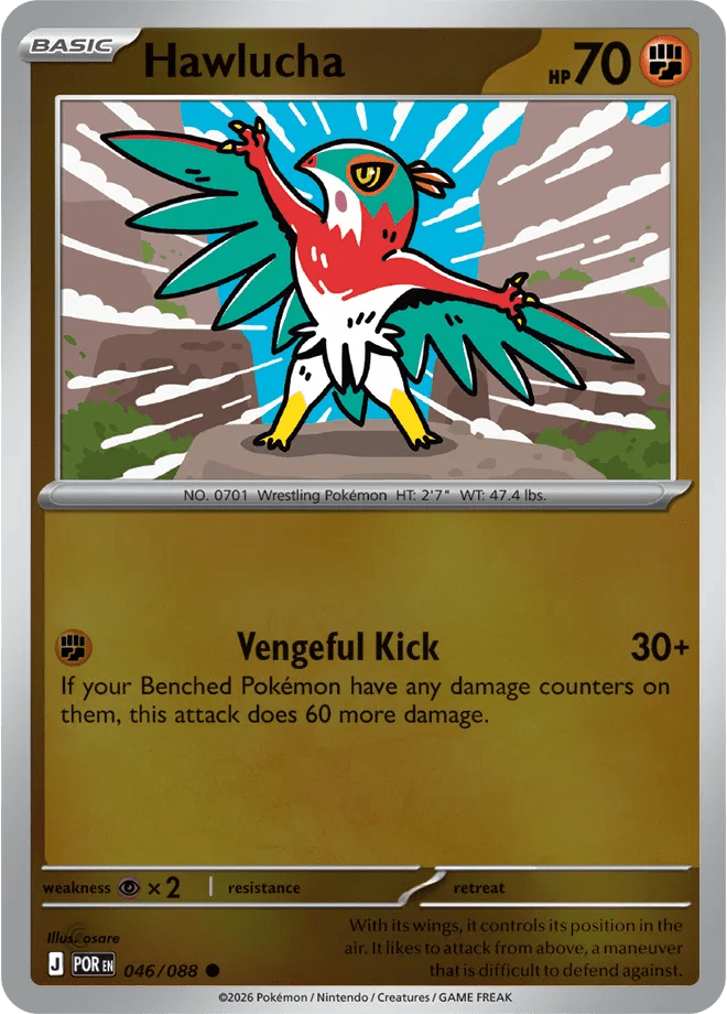 046/088 Hawlucha - Reverse Holo - Perfect Order by Poké Zen DXB on MYNTED