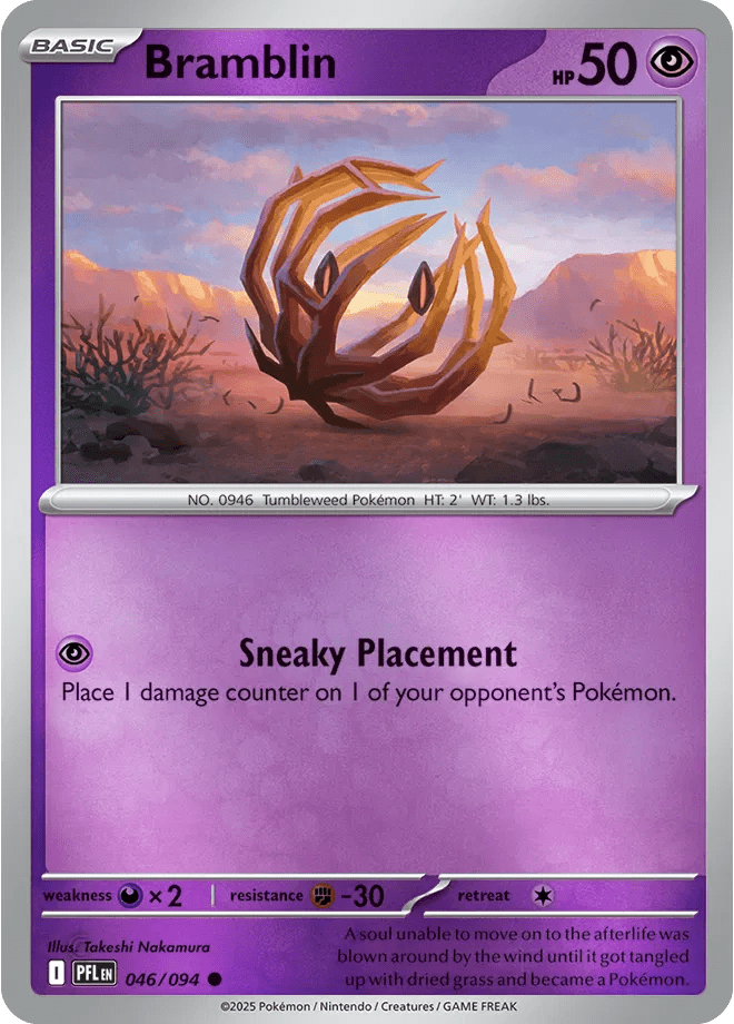 046/094 Bramblin - Reverse Holo - Phantasmal Flames by Poké Zen DXB on MYNTED
