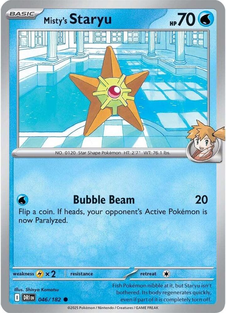 046/182 · Misty's Staryu · Normal (DRI) by PokeMarsi on MYNTED