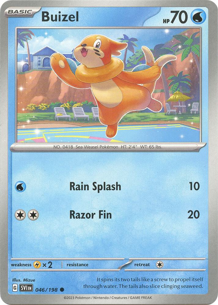 046/198 Buizel Normal · Scarlet & Violet (SVI) by PokeMarsi on MYNTED