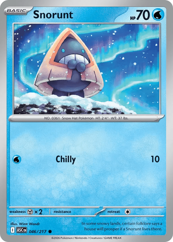 046/217 Snorunt - Energy Pattern Reverse Holo - Ascended Heroes by Poké Zen DXB on MYNTED