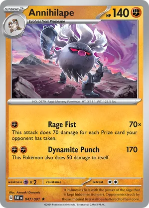 047/091 Annihilape - Paldean Fates by Poké Zen DXB on MYNTED