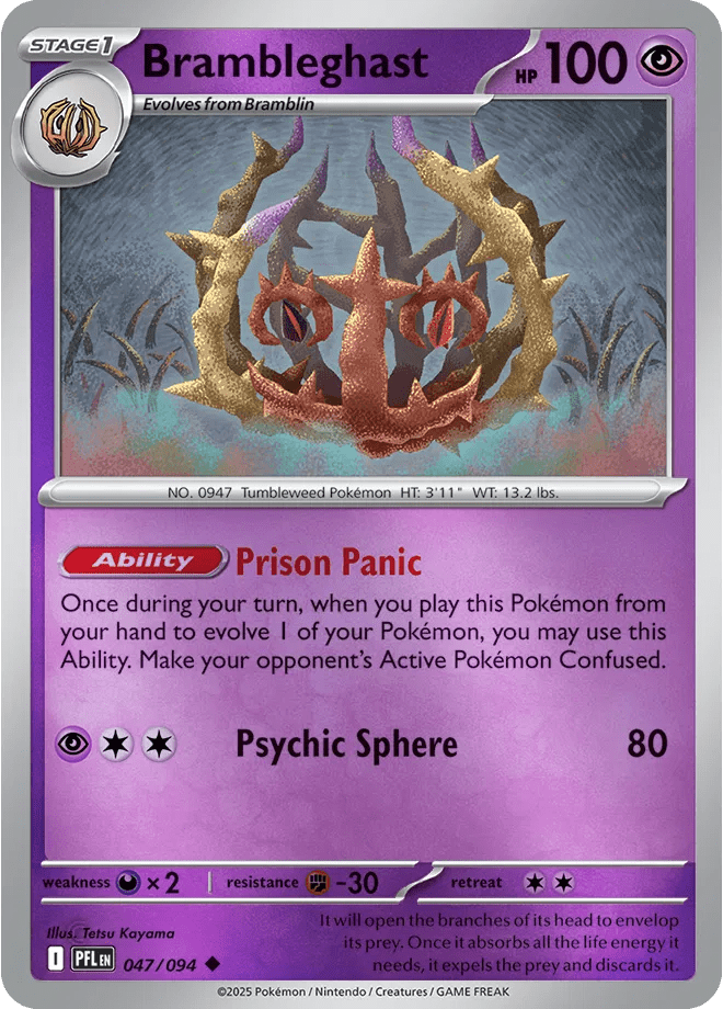 047/094 Bramblegast - Reverse Holo - Phantasmal Flames by Poké Zen DXB on MYNTED