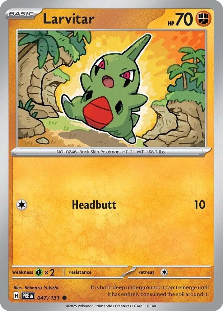047/131 · Larvitar · Normal (PRE) by Dusk TCG on MYNTED