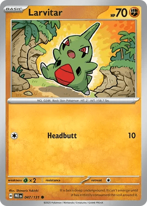 047/131 Larvitar - Reverse Holo - Prismatic Evolutions by Poké Zen DXB on MYNTED