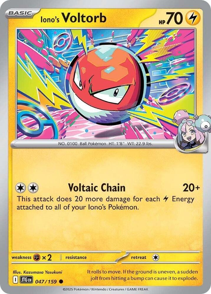 047/159 Iono's Voltorb Reverse Holo · Journey Together (JTG) by PokeMarsi on MYNTED