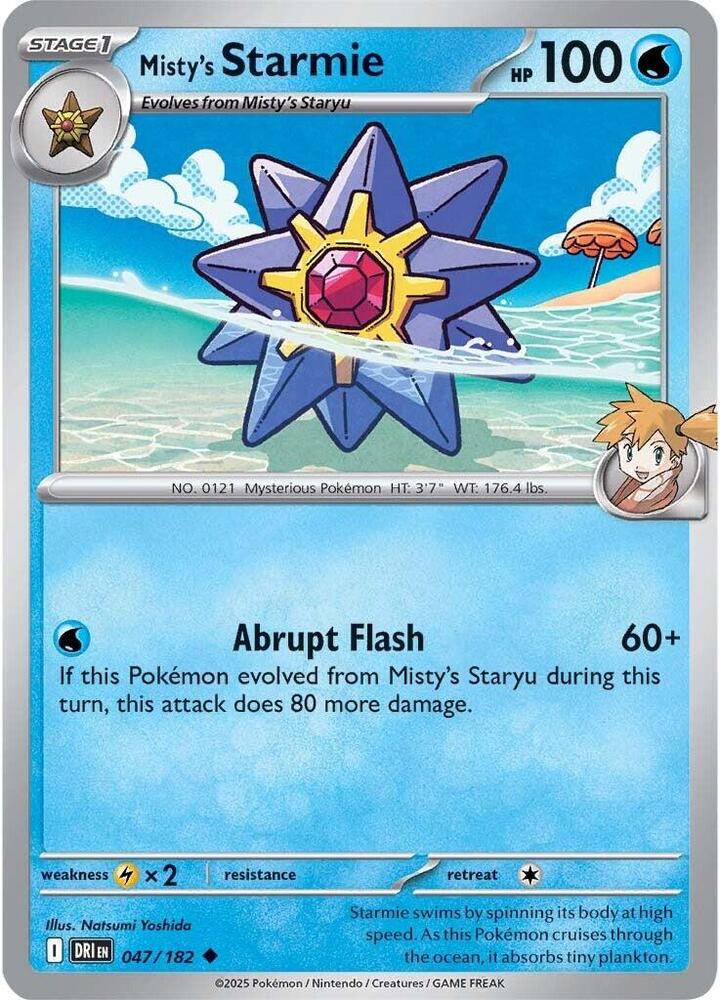 047/182 · Misty's Starmie · Normal (DRI) by PokeMarsi on MYNTED