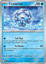 047/191 Cryogonal Normal · Surging Sparks (SSP) by PokeMarsi on MYNTED