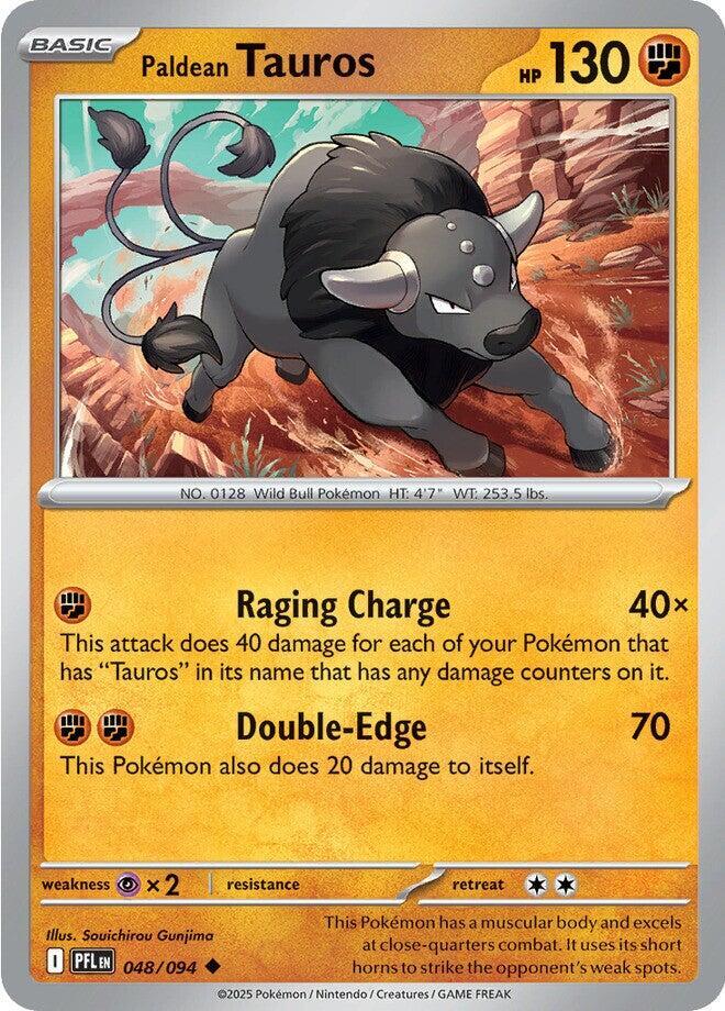 048/094 Paldean Tauros Reverse Holofoil · Phantasmal Flames (PFL) by PokeMarsi on MYNTED