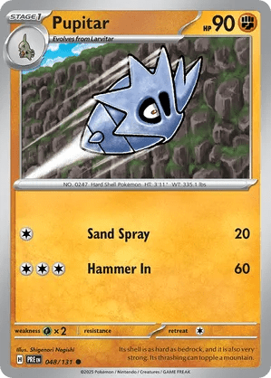 048/131 Pupitar - Reverse Holo - Prismatic Evolutions by Poké Zen DXB on MYNTED