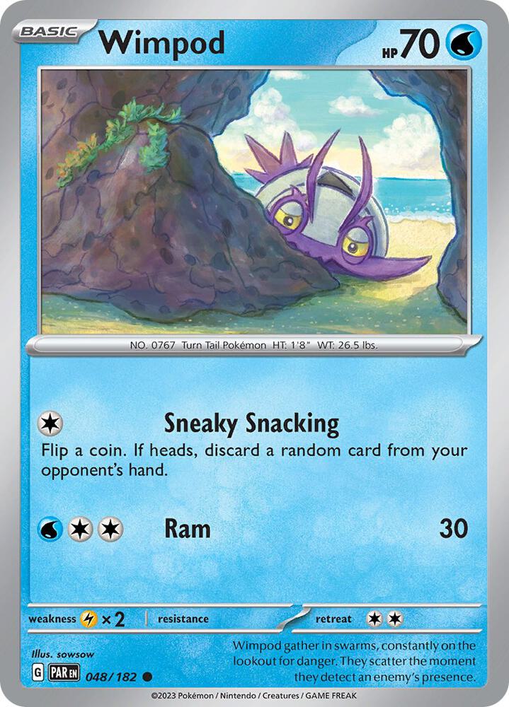 048/182 Wimpod Normal · Paradox Rift (PAR) by PokeMarsi on MYNTED