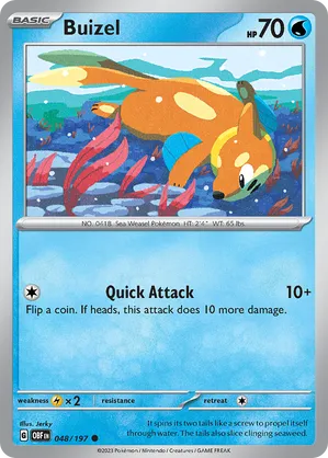 048/197 Buizel - Obsidian Flames by Poké Zen DXB on MYNTED