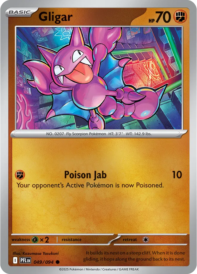 049/094 Gligar - Reverse Holo - Phantasmal Flames by Poké Zen DXB on MYNTED