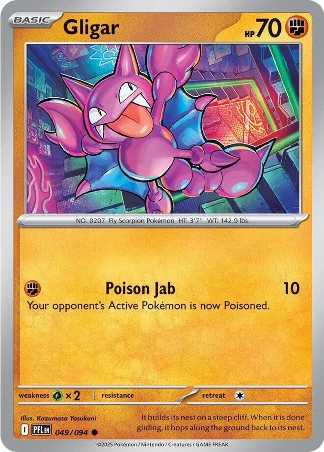 049/094 Gligar Reverse Holofoil · Phantasmal Flames (PFL) by PokeMarsi on MYNTED