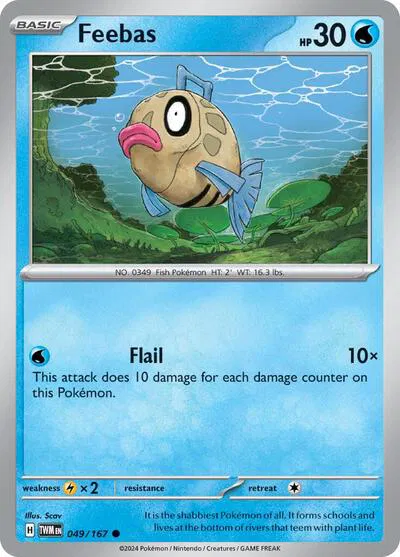 049/167 Feebas - Reverse Holo - Twilight Masquerade by Poké Zen DXB on MYNTED