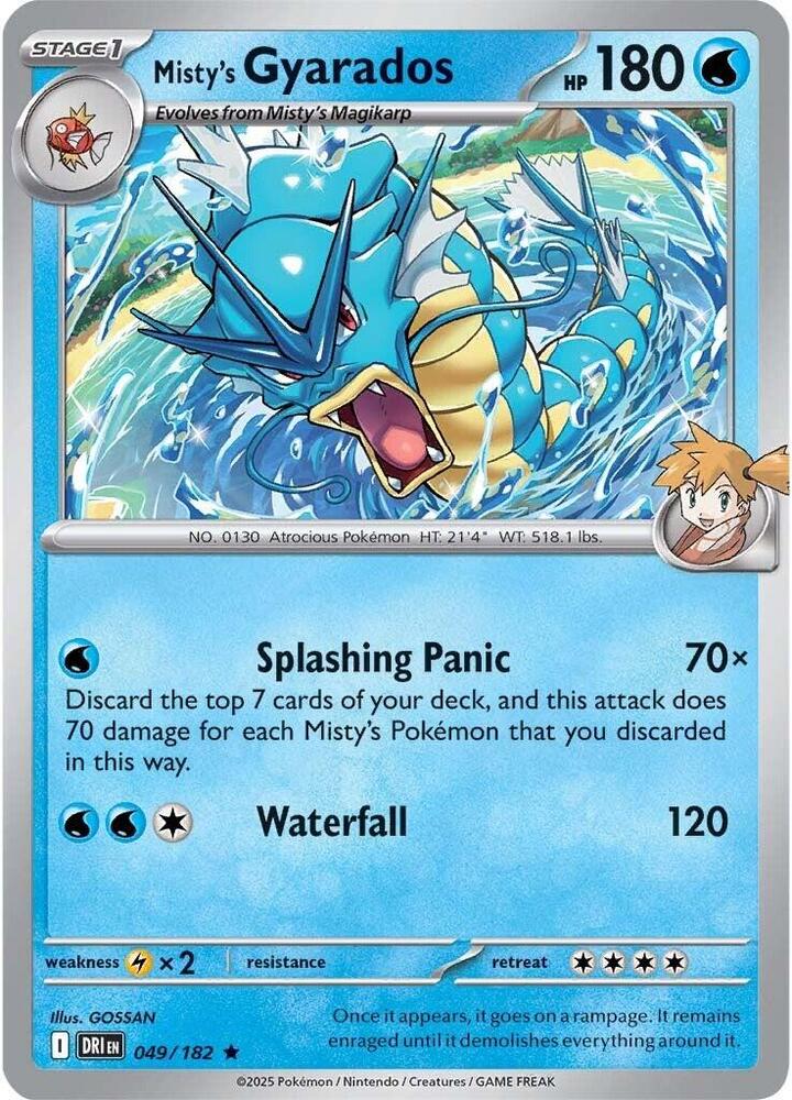 049/182 · Misty's Gyarados · Holo (DRI) by PokeMarsi on MYNTED