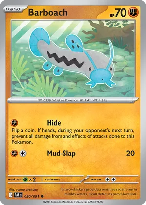 050/091 Barboach - Reverse Holo - Paldean Fates by Poké Zen DXB on MYNTED
