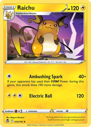 050/195 Raichu - Silver Tempest by Poké Zen DXB on MYNTED