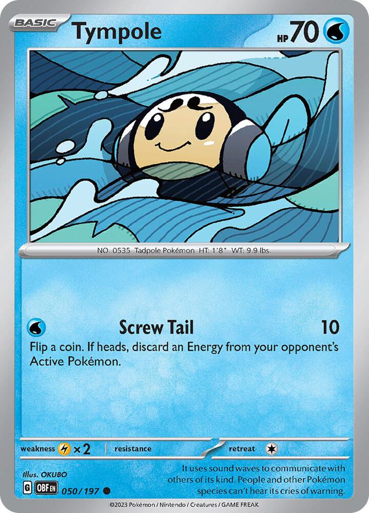 050/197 · Tympole · Reverse Holo (OBF) by PokeMarsi on MYNTED