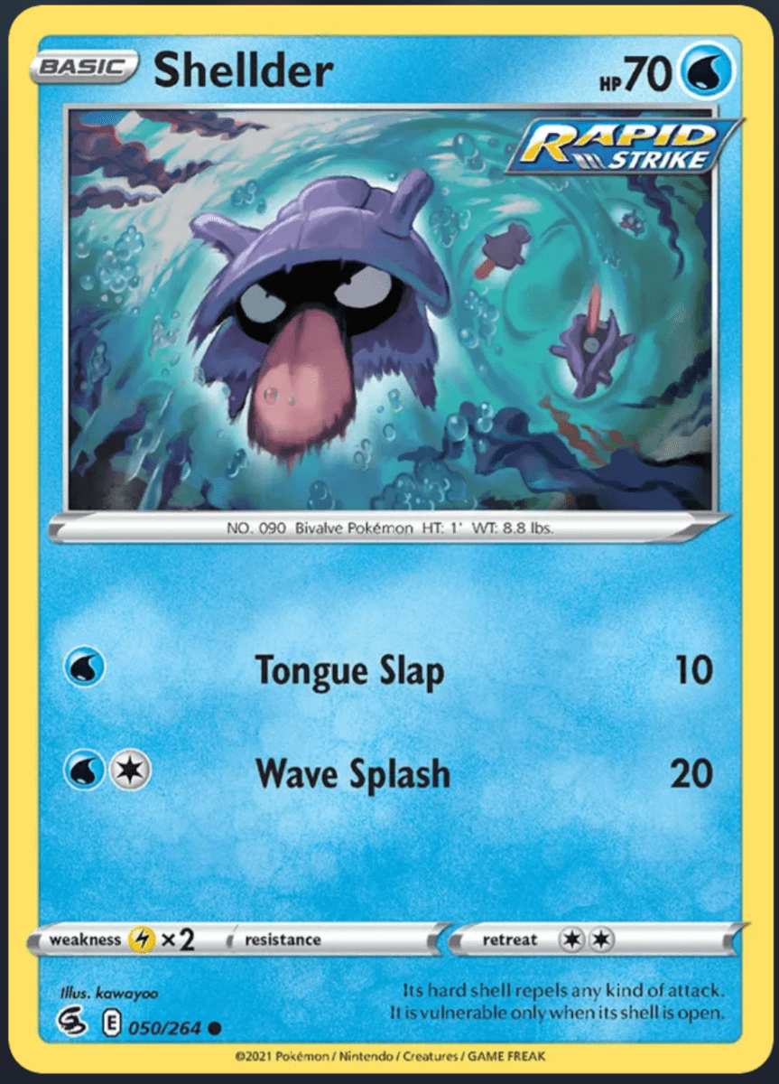 050/264 Shellder - Reverse Holo - Fusion Strike by Poké Zen DXB on MYNTED