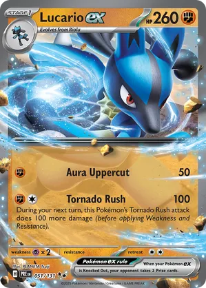 051/131 Lucario ex - Prismatic Evolutions by Poké Zen DXB on MYNTED