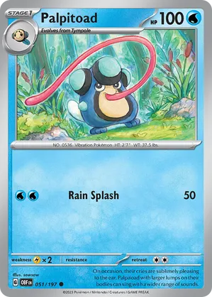 051/197 Palpitoad - Obsidian Flames by Poké Zen DXB on MYNTED