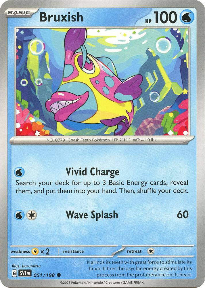 051/198 Bruxish Normal · Scarlet & Violet (SVI) by PokeMarsi on MYNTED