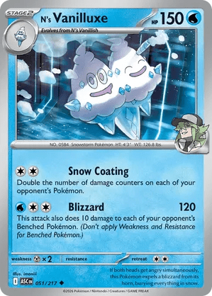 051/217 N's Vanilluxe - Ascended Heroes by Poké Zen DXB on MYNTED