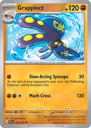 052/091 Grapploct - Paldean Fates by Poké Zen DXB on MYNTED
