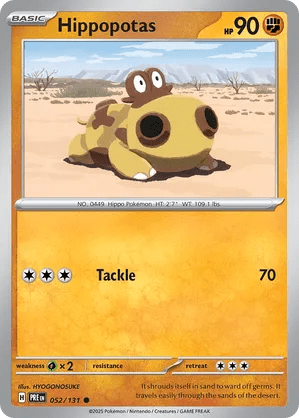 052/131 Hippopotas - Prismatic Evolutions by Poké Zen DXB on MYNTED
