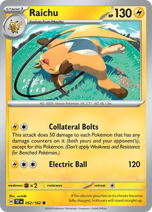 052/162 Raichu - Temporal Forces by Poké Zen DXB on MYNTED