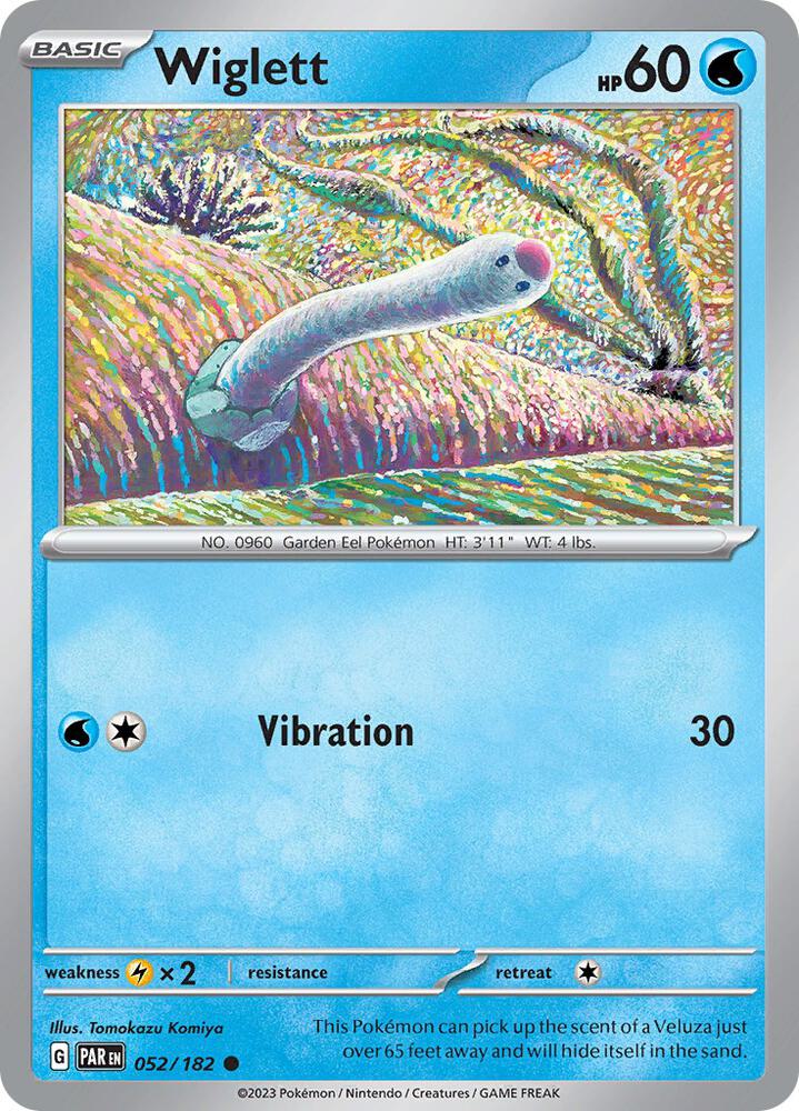 052/182 Wiglett Normal · Paradox Rift (PAR) by PokeMarsi on MYNTED
