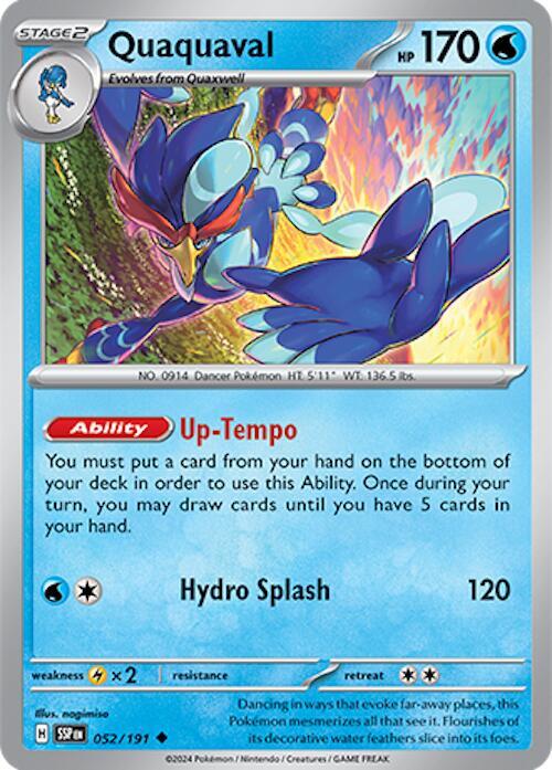 052/191 Quaquaval Normal · Surging Sparks (SSP) by PokeMarsi on MYNTED