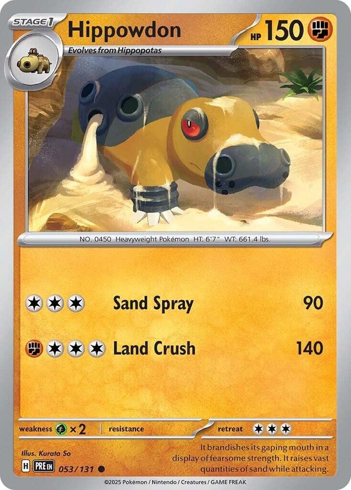 053/131 · Hippowdon · Normal (PRE) by Dusk TCG on MYNTED