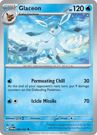 054/167 Glaceon - Twilight Masquerade by Poké Zen DXB on MYNTED