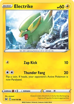 054/196 Electrike - Lost Origin by Poké Zen DXB on MYNTED