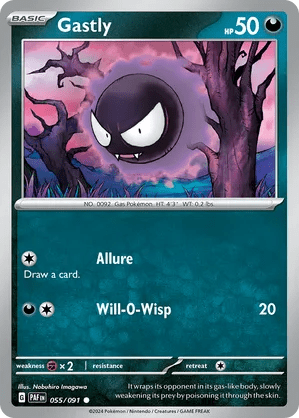 055/091 Gastly - Paldean Fates by Poké Zen DXB on MYNTED