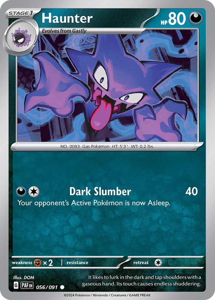 056/091 Haunter Reverse Holo · Paldean Fates (PAF) by PokeMarsi on MYNTED
