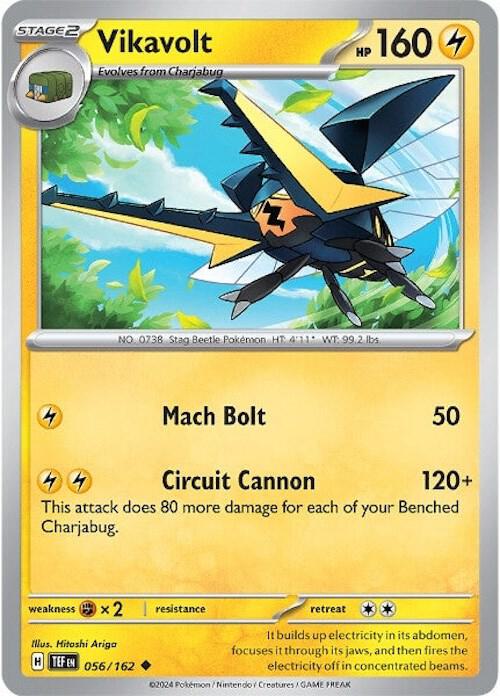 056/162 Vikavolt Normal · Temporal Forces (TEF) by PokeMarsi on MYNTED