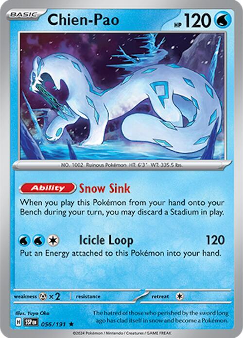 056/191 Chien - Pao Holo · Surging Sparks (SSP) by PokeMarsi on MYNTED