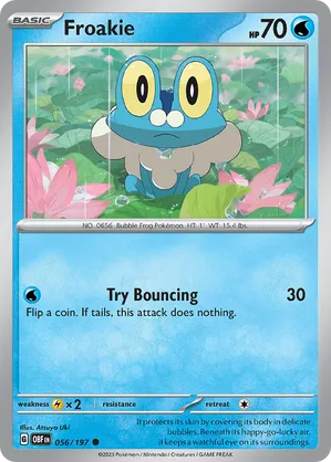 056/197 Froakie - Cosmos Holo - Obsidian Flames / Greninja ex Special Illustration Collection by Poké Zen DXB on MYNTED