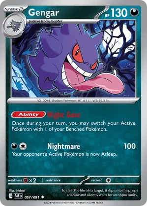 057/091 Gengar - Reverse Holo - Paldean Fates by Poké Zen DXB on MYNTED