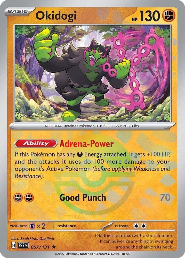 057/131 · Okidogi · Poké Ball Pattern (PRE) by Dusk TCG on MYNTED