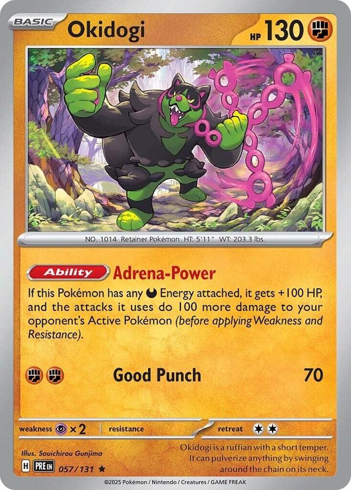 057/131 · Okidogi · Reverse Holo (PRE) by Dusk TCG on MYNTED