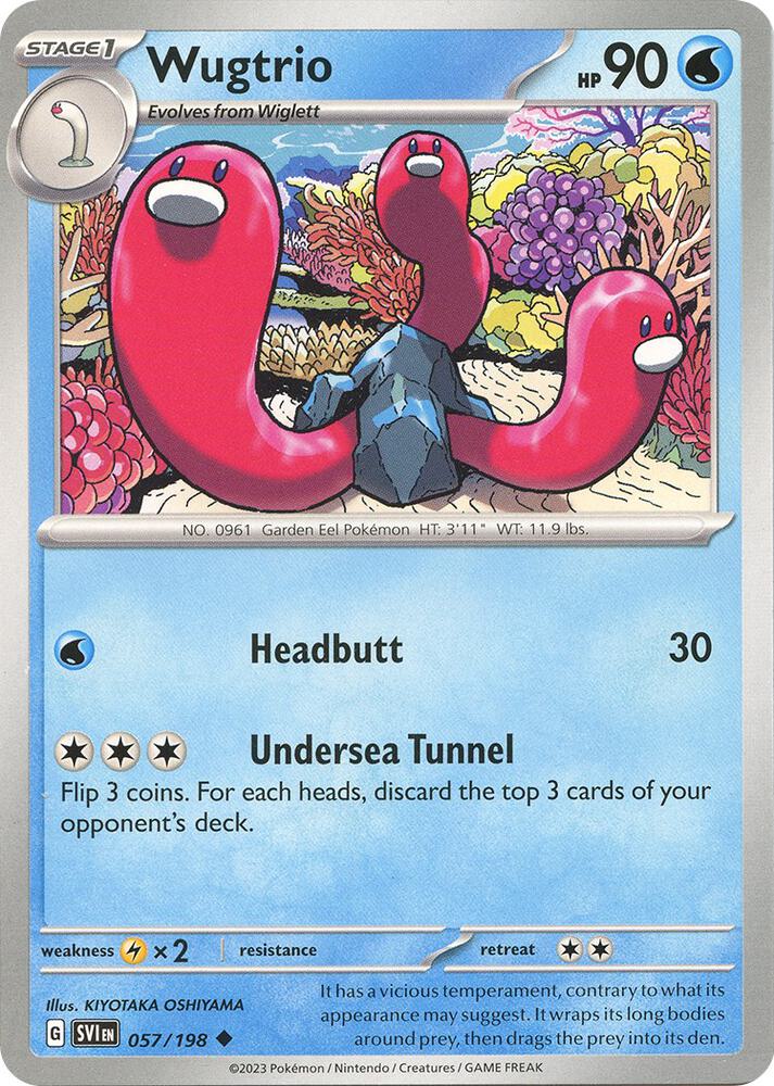 057/198 Wugtrio Normal · Scarlet & Violet (SVI) by PokeMarsi on MYNTED