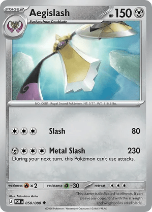 058/088 Aegislash - Reverse Holo - Perfect Order by Poké Zen DXB on MYNTED