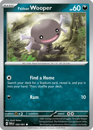 058/091 Paldean Wooper - Paldean Fates by Poké Zen DXB on MYNTED