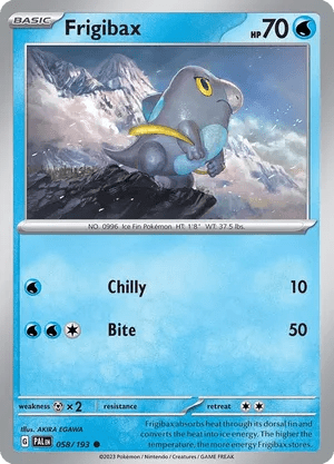 058/193 Frigibax - Reverse Holo - Paldea Evolved by Poké Zen DXB on MYNTED